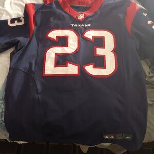 Nike NFL On Field Houstan Texans Jersey.  Arian Foster autographed jersey sz 48
